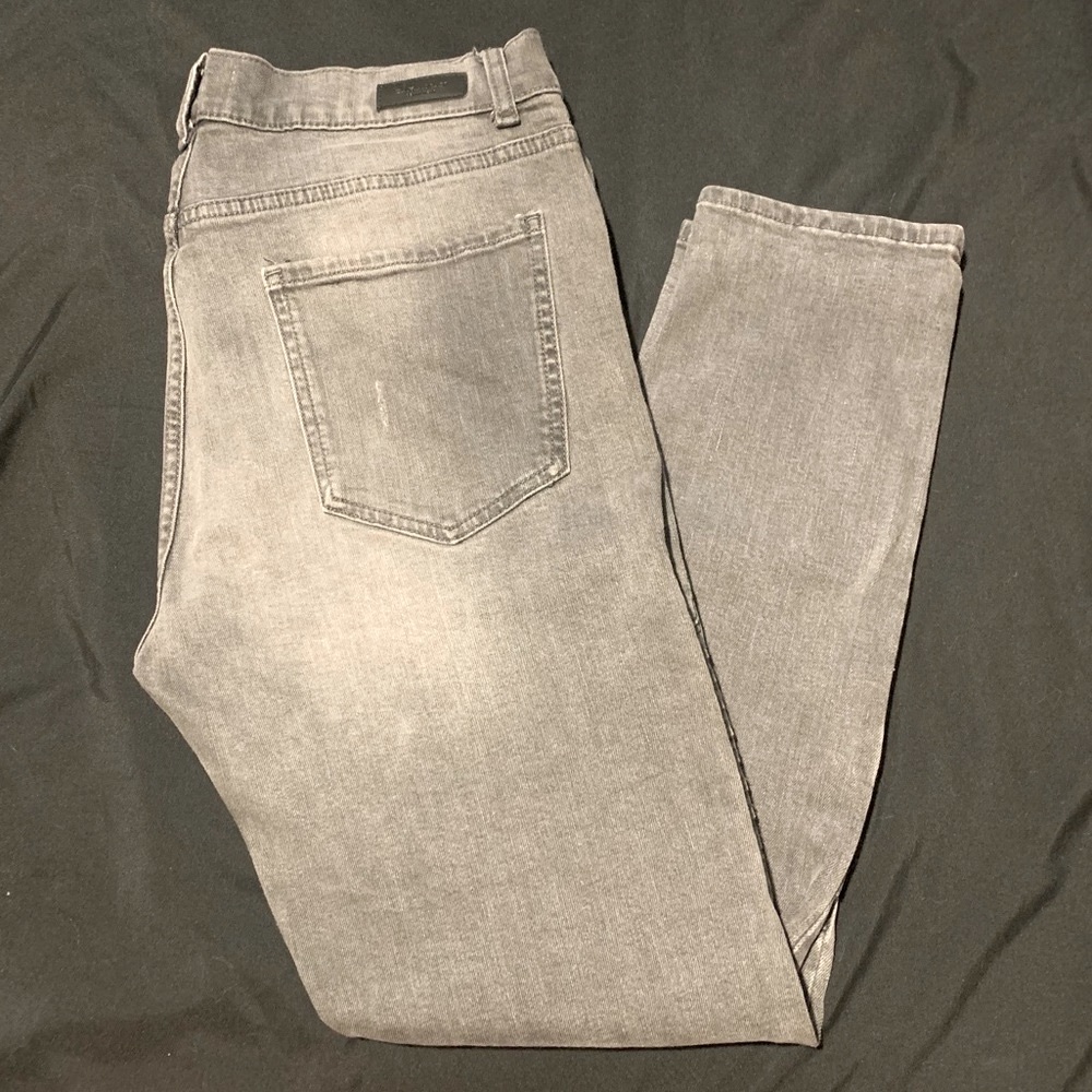 Zara Man Moto Distressed Skinny Taper Jeans Denim Wear  31 x 27 Short Length